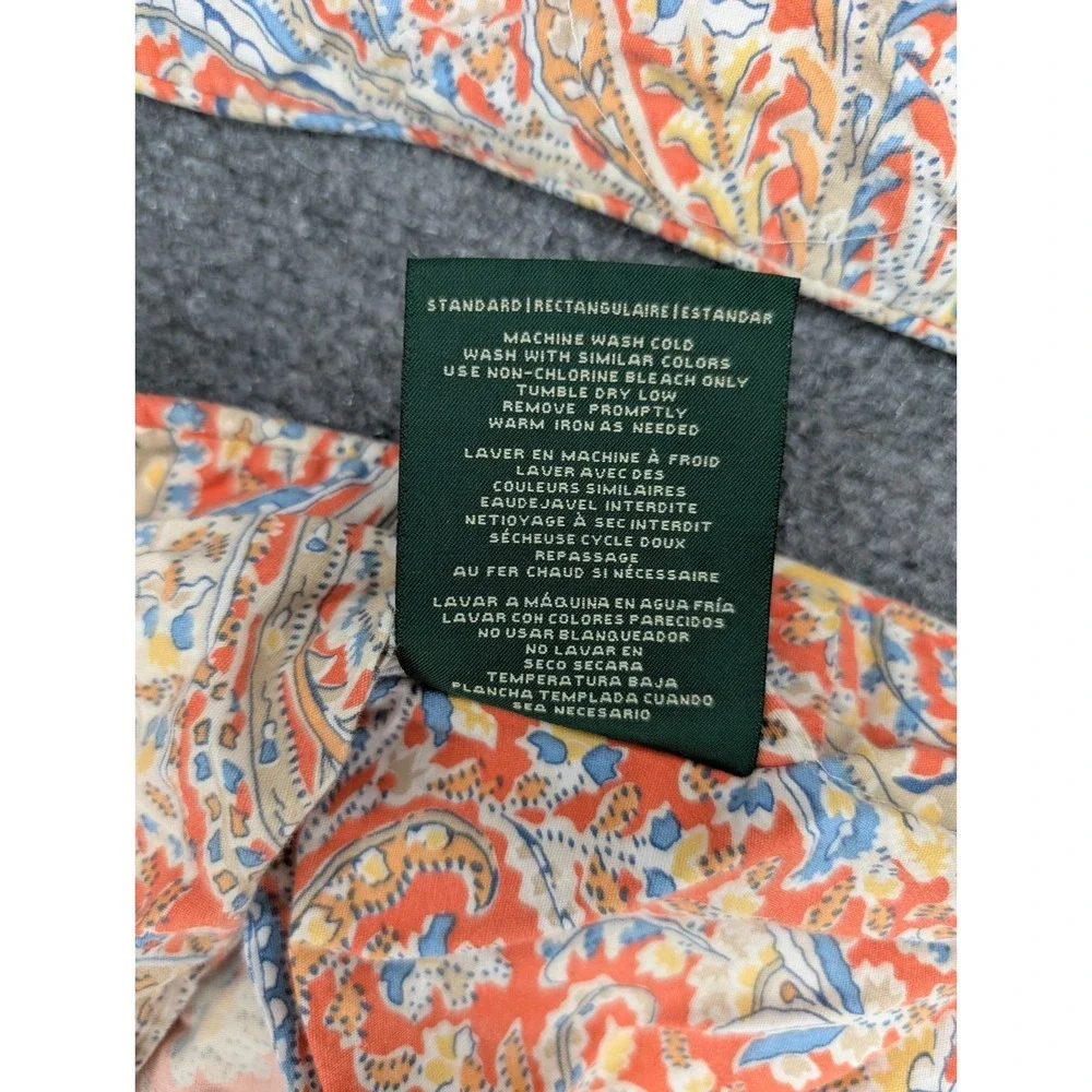 Lauren Ralph Lauren Full/ Queen Reversible Duvet Cover & 2 Pillow Shams READ***